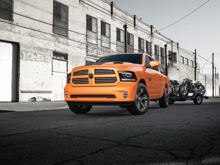 2017 Ram 1500 Sport Exterior Front Orange